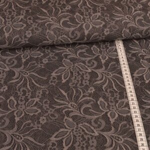 Lace Fabric Flowers Taupe