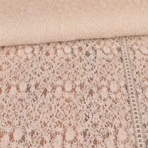 Lace Fabric Flower cream