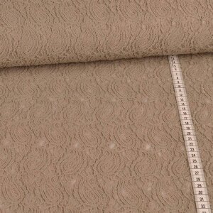 Lace Fabric Paisley pattern beige
