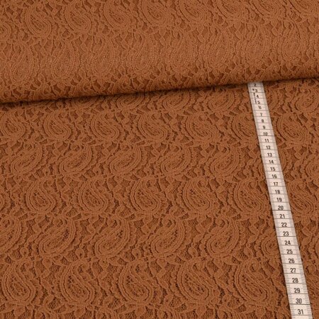 Lace Fabric Paisley pattern sand