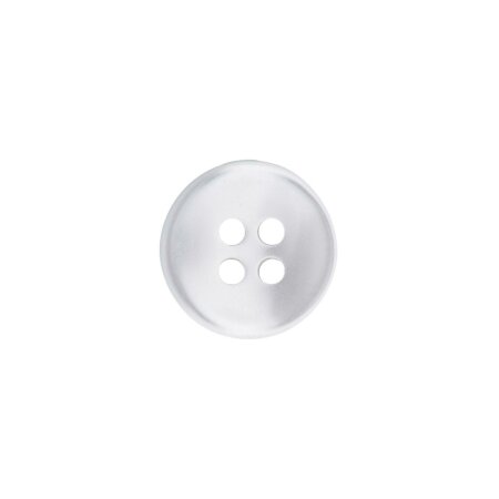 Poly button 4-hole 9mm white