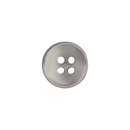 Poly button 4-hole 9mm grey