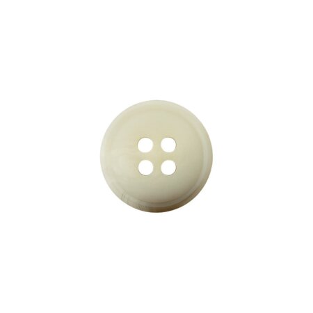 Poly button 4-hole 9mm cream