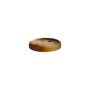 Poly button 4-hole 11mm light brown