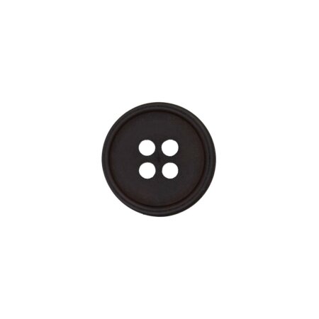 Poly button 4-hole 9mm black