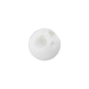 Poly button eyelet ball 9mm white