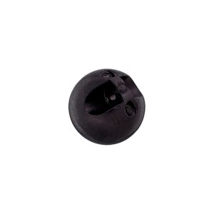 Poly button eyelet ball 9mm black