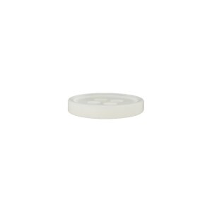 Poly button 4-hole 11mm white