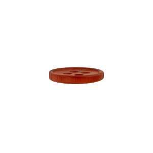 Poly button 4-hole 11mm medium brown