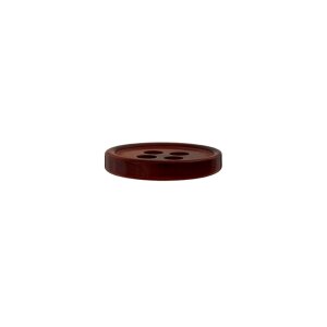 Poly button 4-hole 11mm dark brown