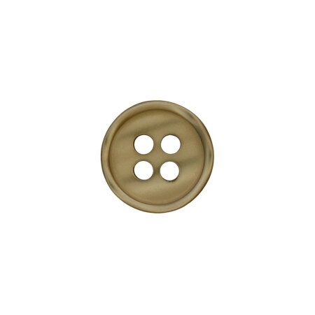 Poly button 4-hole 11mm light olive