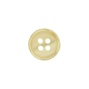 Poly button 4-hole 11mm yellow