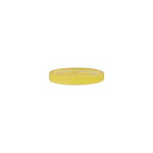 Poly button 4-hole 11mm yellow