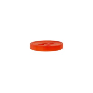 Poly button 4-hole 11mm orange