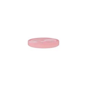 Poly button 4-hole 11mm pink