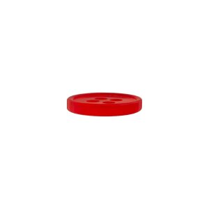 Poly button 4-hole 11mm red