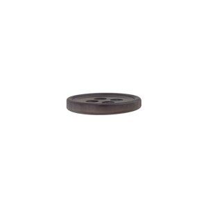 Poly button 4-hole 11mm medium grey