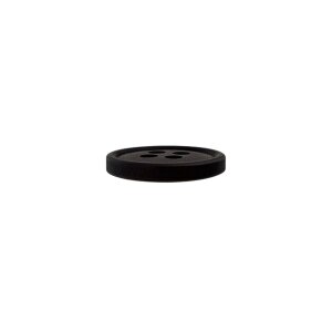 Poly button 4-hole 11mm black