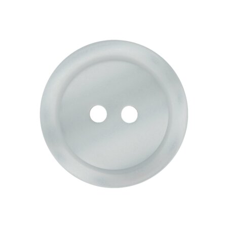 Poly button 2-hole 11mm white