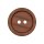 Poly button 2-hole 11mm dark brown