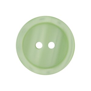 Poly button 2-hole 11mm light green