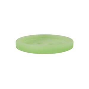 Poly button 2-hole 11mm light green