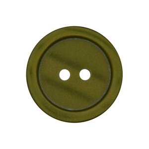 Poly button 2-hole 11mm olive
