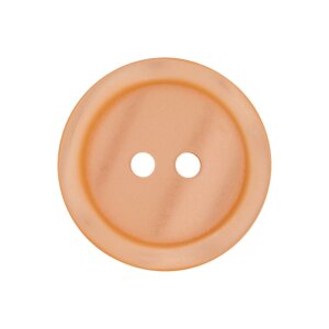 Poly button 2-hole 11mm orange