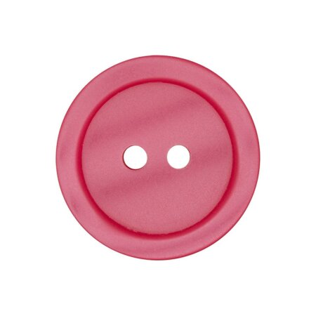 Poly button 2-hole 11mm pink