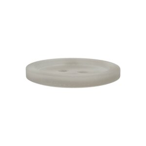 Poly button 2-hole 11mm light grey