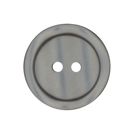 Poly button 2-hole 11mm medium gray