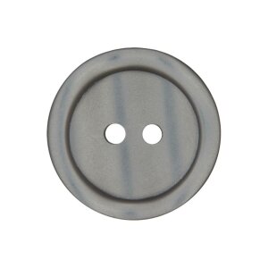 Poly button 2-hole 11mm medium gray