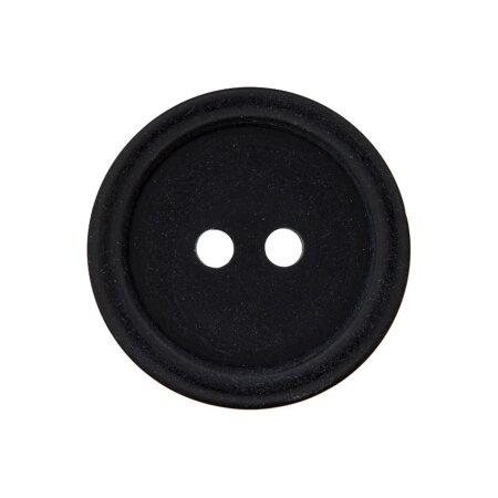 Poly button 2-hole 11mm black