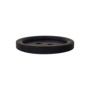 Poly button 2-hole 11mm black