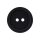 Poly button 2-hole 11mm black