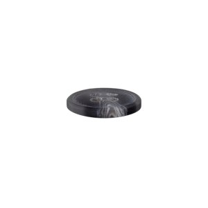 Poly button 4-hole 15mm dark grey