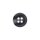 Poly button 4-hole 15mm dark grey