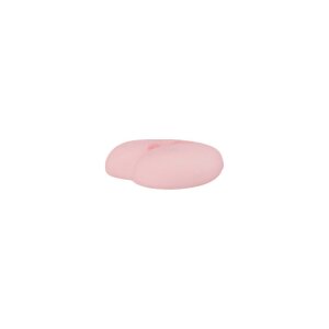 Poly button 2-hole heart 12mm pink