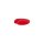 Poly button 2-hole heart 12mm red