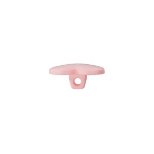 Poly button eyelet heart 12mm pink