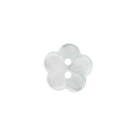 Poly button 2-hole 12mm white