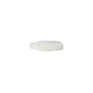 Poly button 2-hole 12mm white
