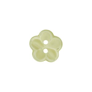 Poly button 2-hole 12mm light green