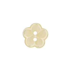 Poly button 2-hole 12mm yellow