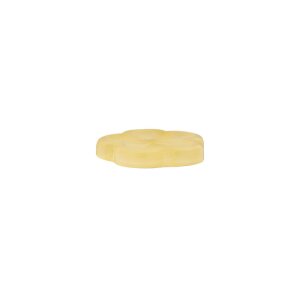 Poly button 2-hole 12mm yellow