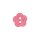 Poly button 2-hole 12mm pink