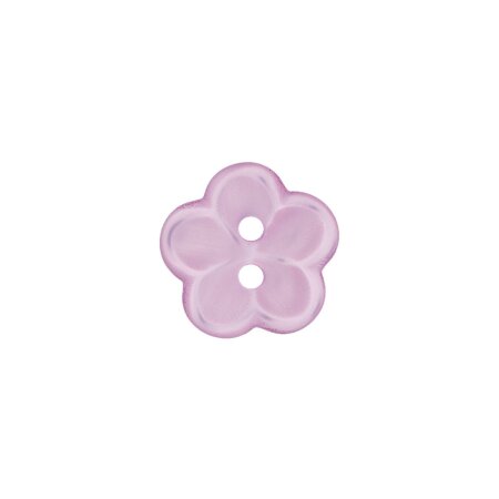 Poly button 2-hole 12mm lilac