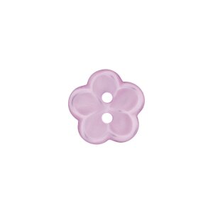 Poly button 2-hole 12mm lilac