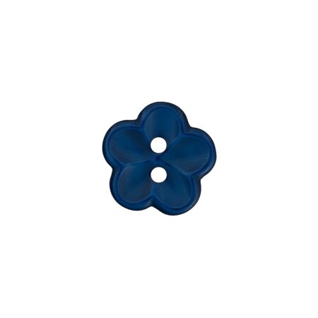 Poly button 2-hole 12mm navy