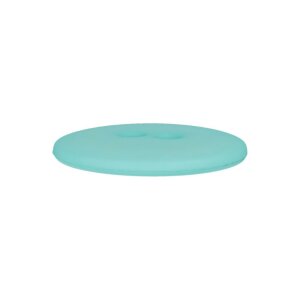 Poly button 2-hole 12mm turquoise